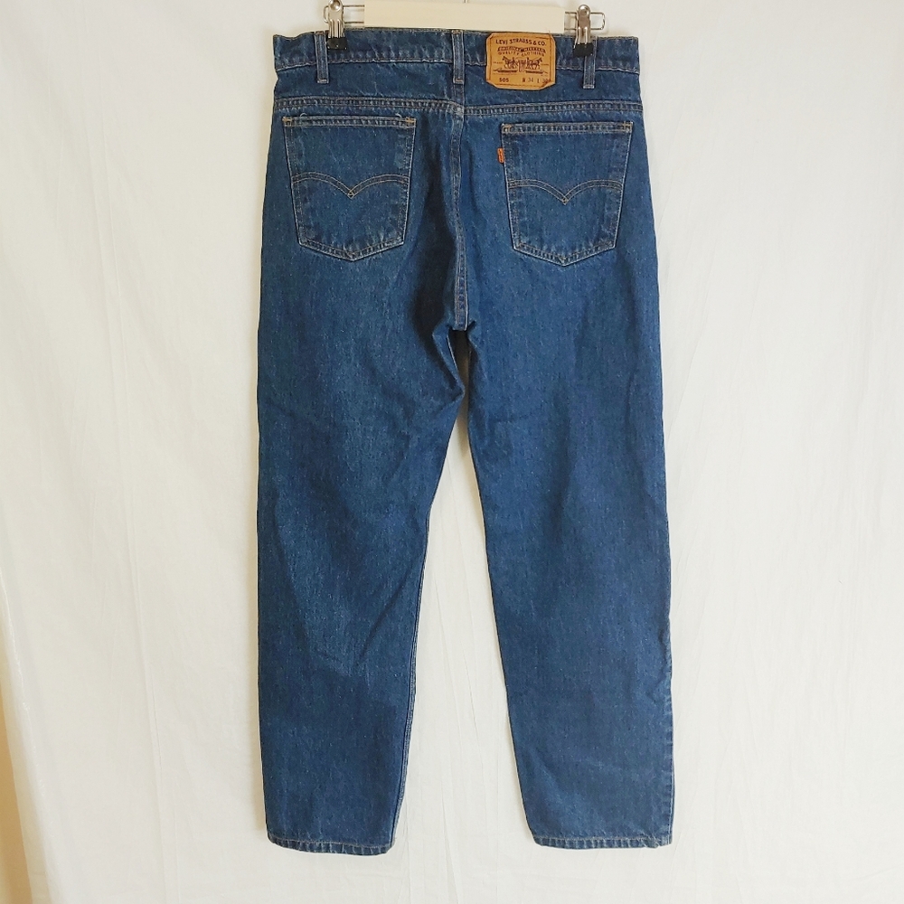 Vintage Levis 505 Orange Tab Jeans 34X30